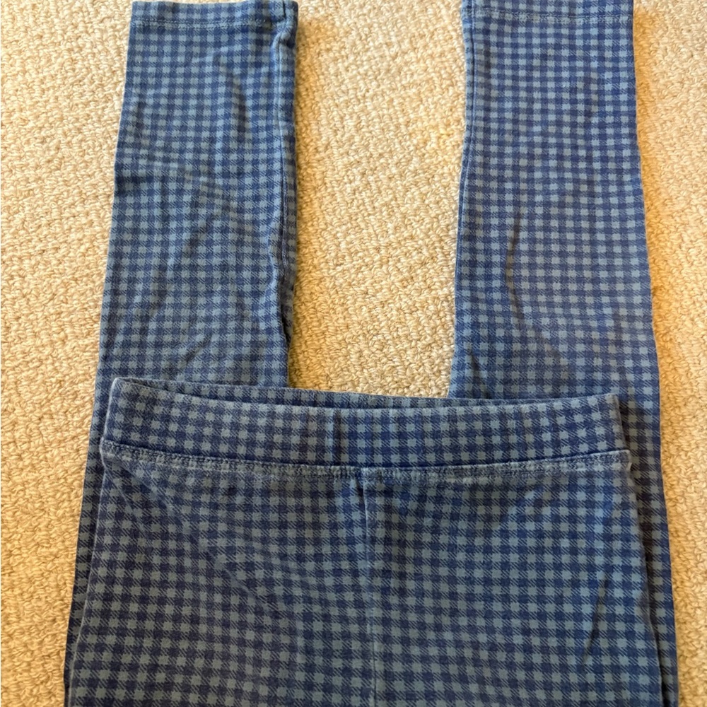 Crewcuts Blue Checkered Kids Leggings